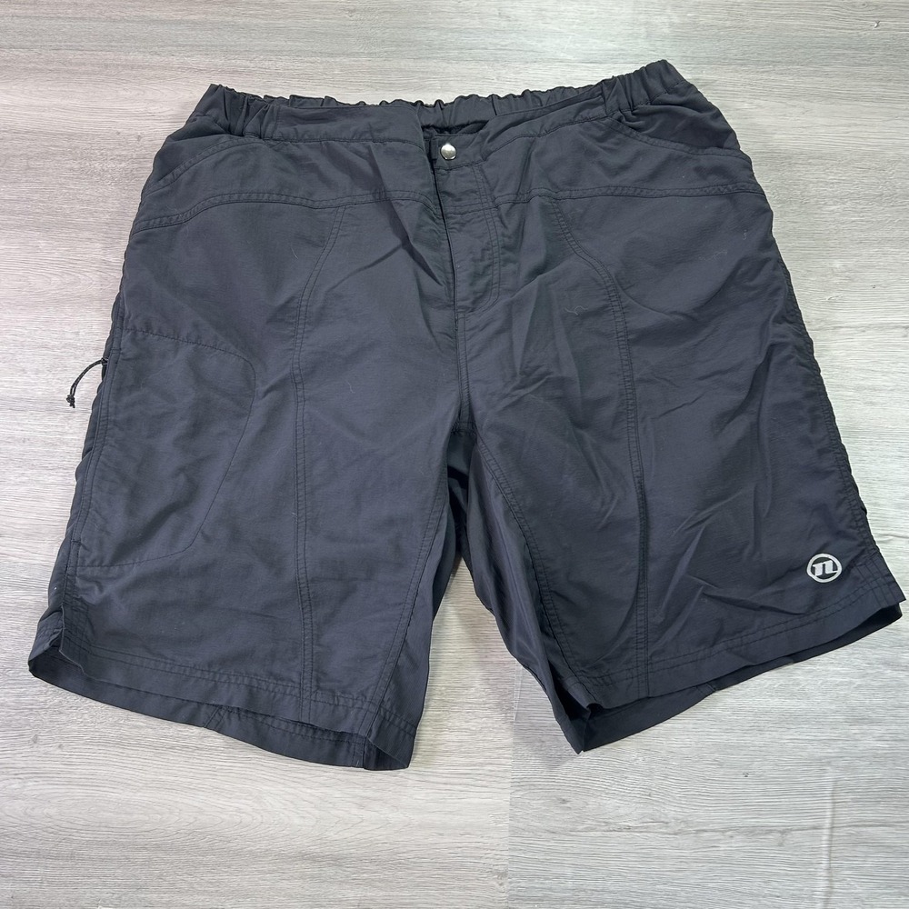 Novara Cycling Shorts Mens XL Black Padded Liner Chamois Mountain Bike MTB Baggy